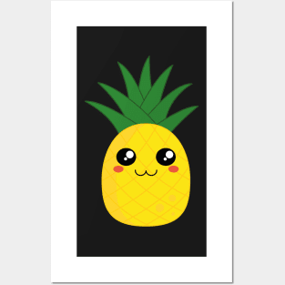 Cute kawaii pineapple Posters and Art